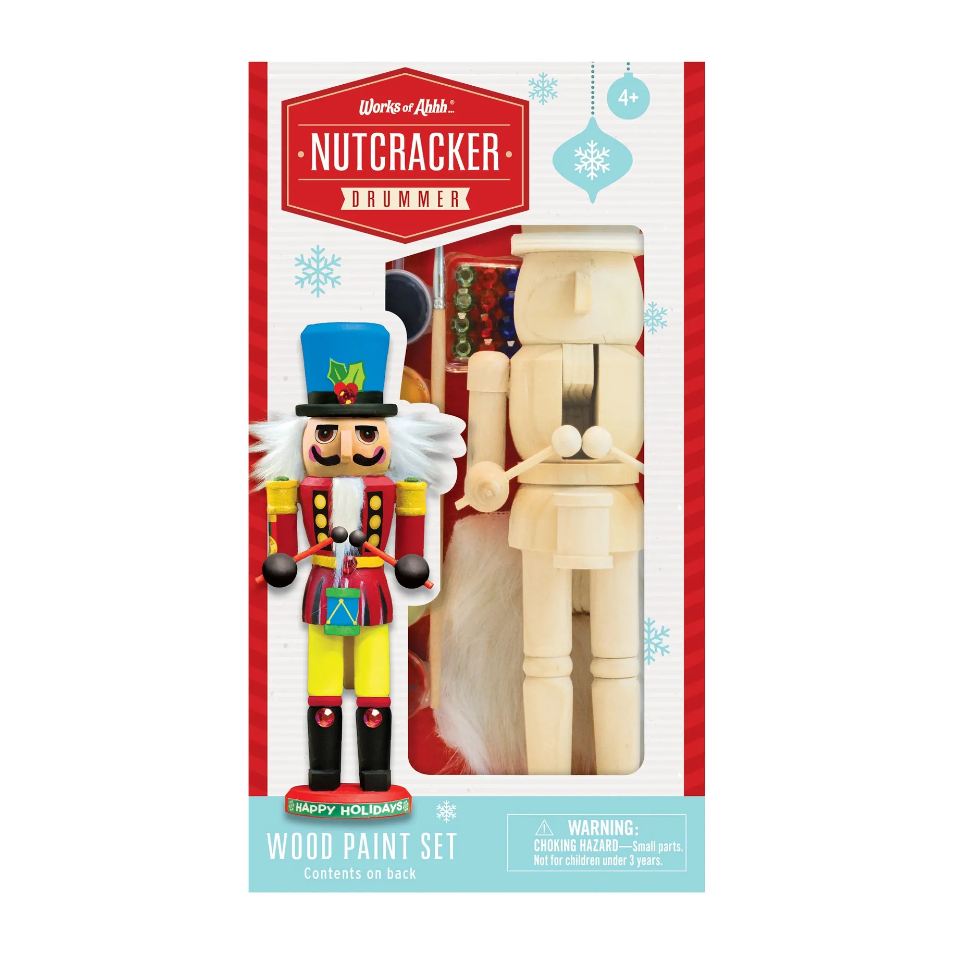 Works of Ahhh Nutcracker Drummer Wood Paint Kit - Craft Set