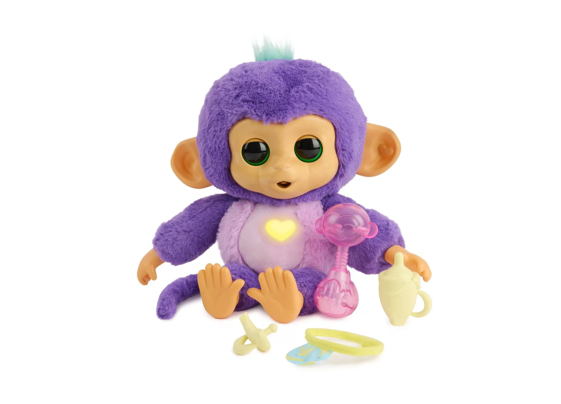 WowWee Care 'n' Cuddles Interactive Sunny Purple Baby Monkey