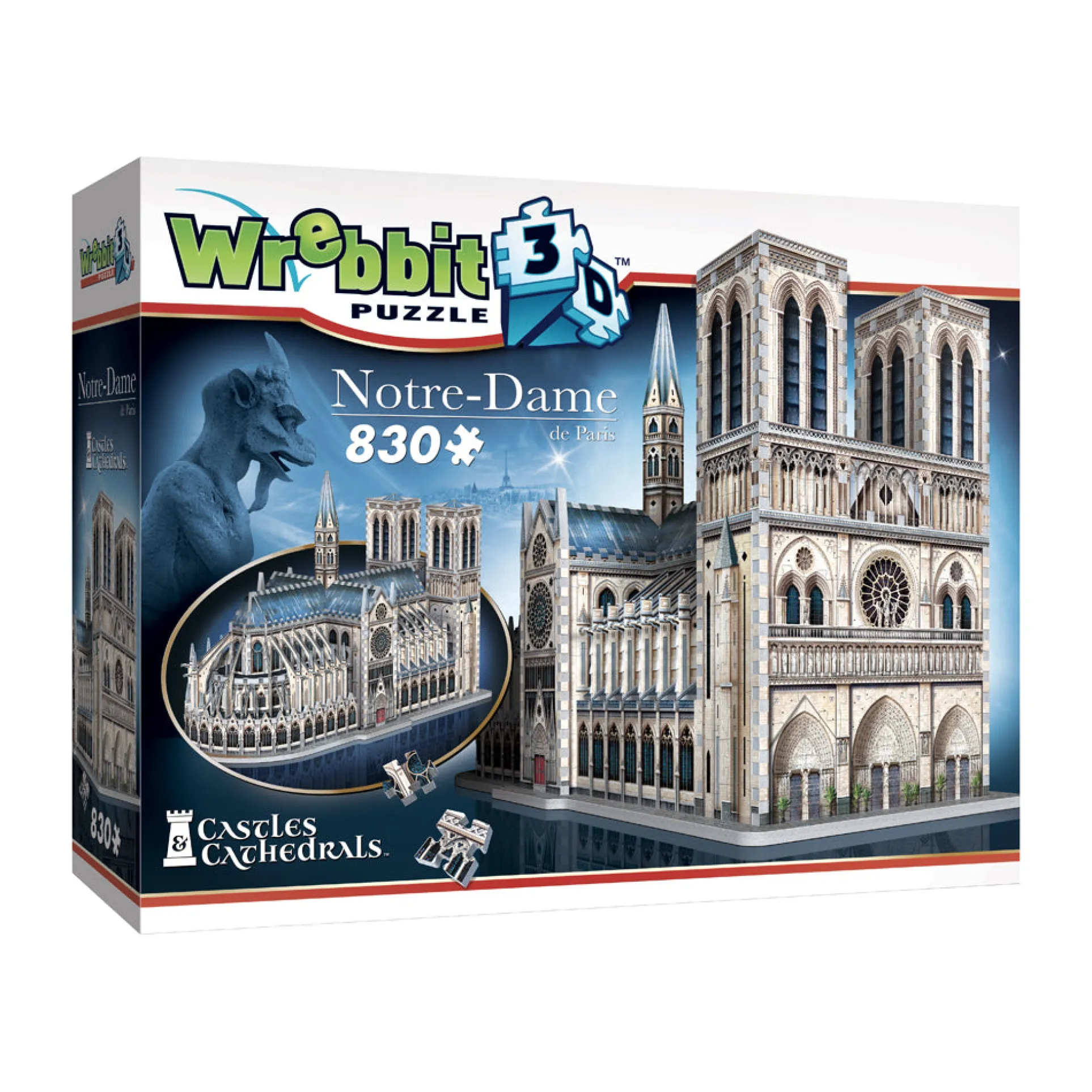 Wrebbit 3D Notre-Dame de Paris Cathedral Puzzle - 830 pc