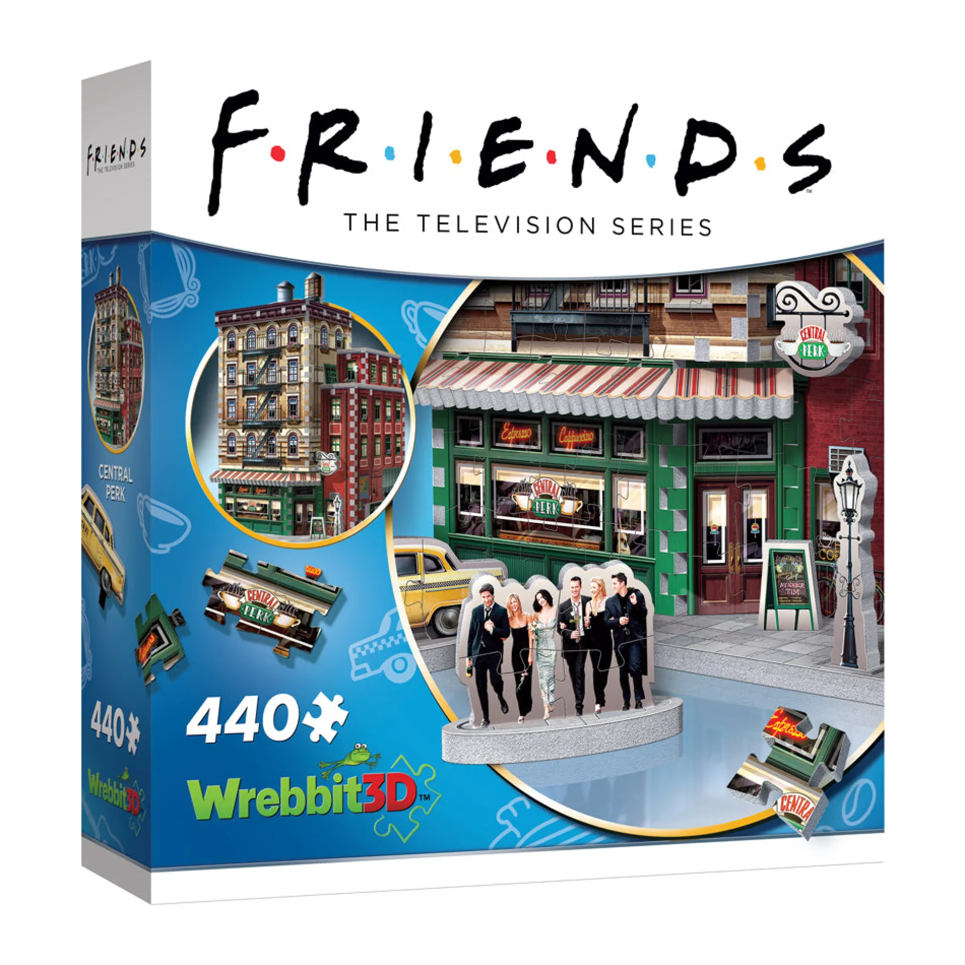 Wrebbit Friends Central Perk 3D Jigsaw Puzzle - 440 pc