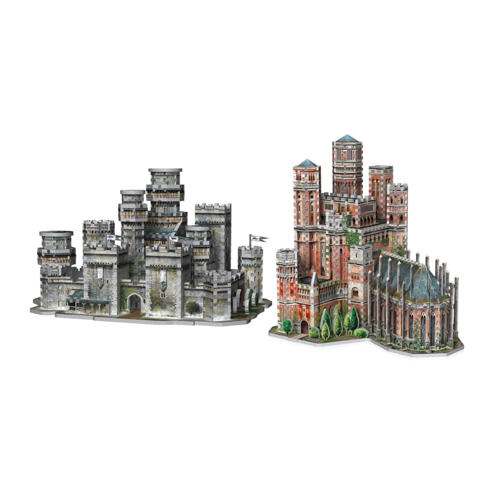 Wrebbit Game of Thrones 3D Puzzle Set - The Red Keep & Winterfell, 1755 Pieces