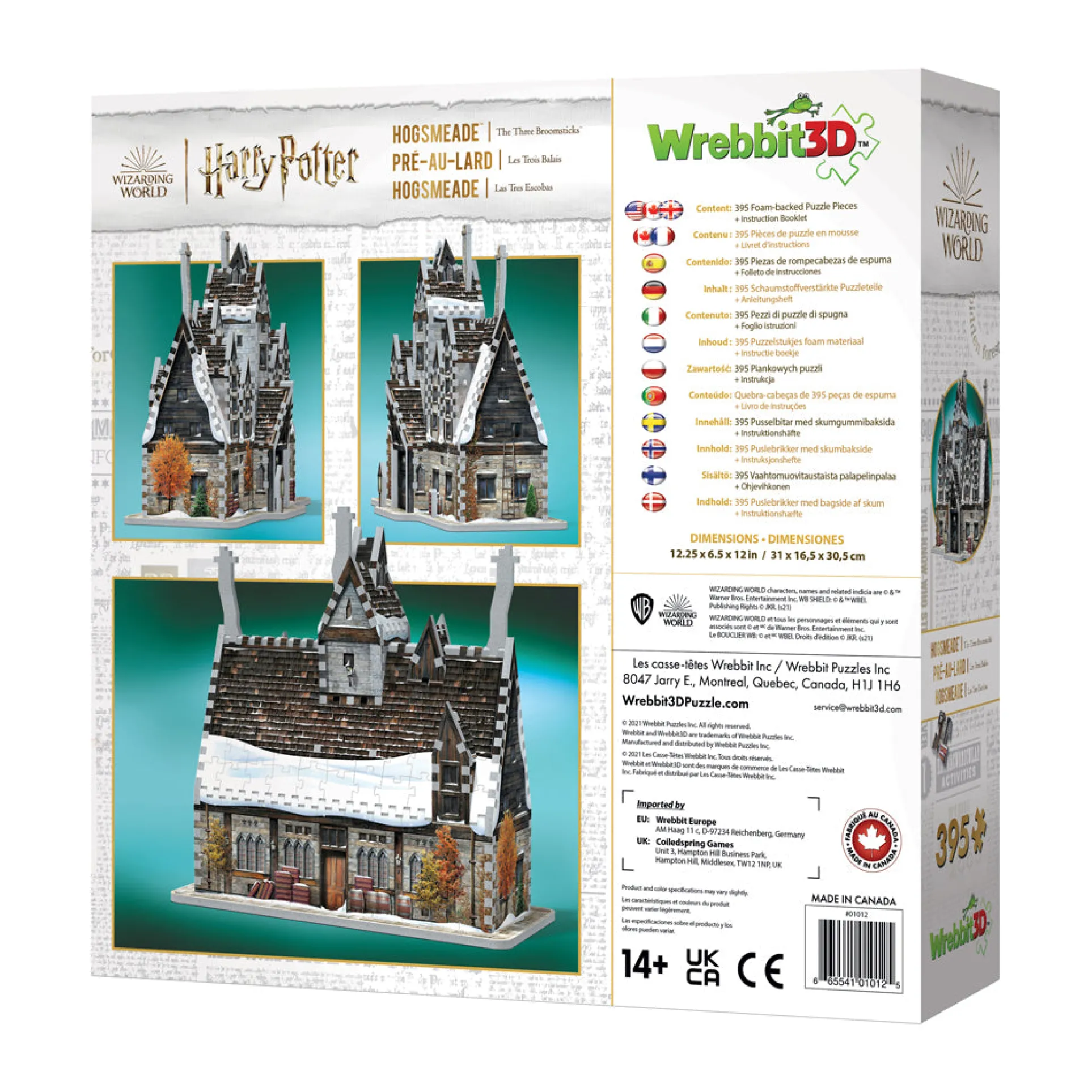 Wrebbit Harry Potter Hogsmeade The Three Broomsticks 3D Puzzle - 395 Pieces