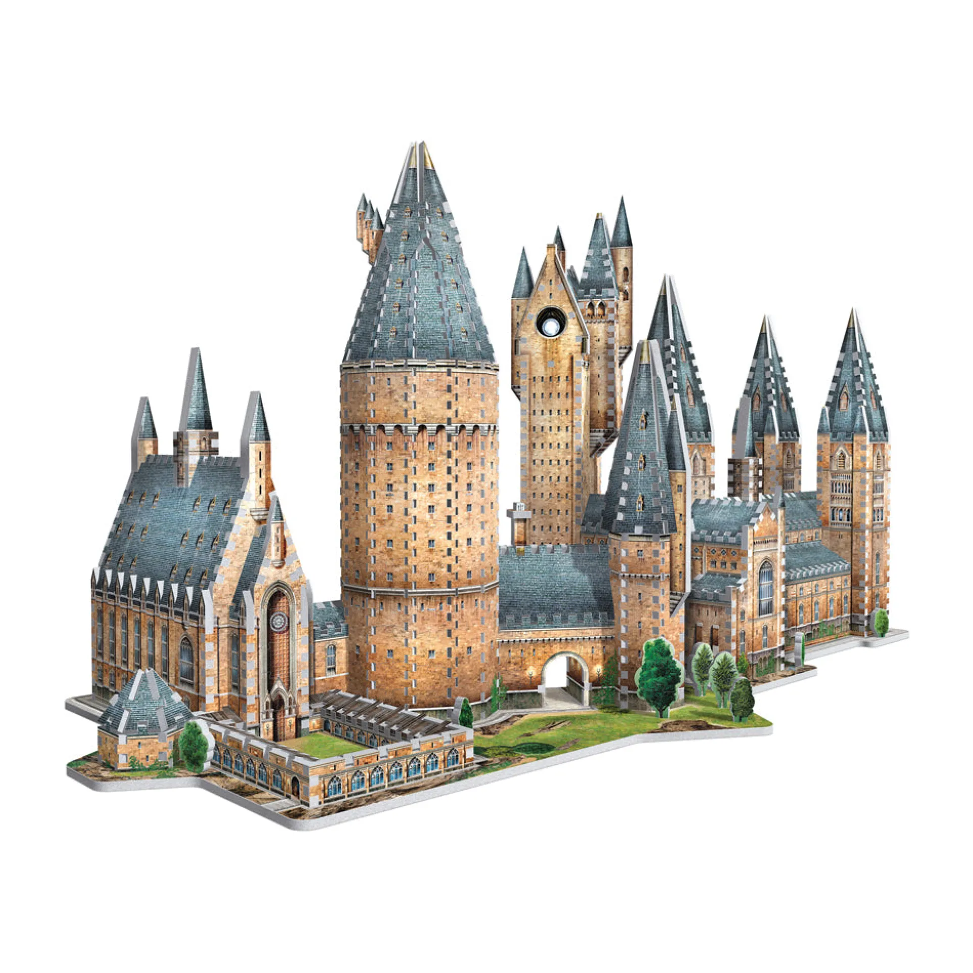 Wrebbit Harry Potter Hogwarts Castle 3D Puzzle Set - Great Hall & Astronomy Tower - 1725 Pcs