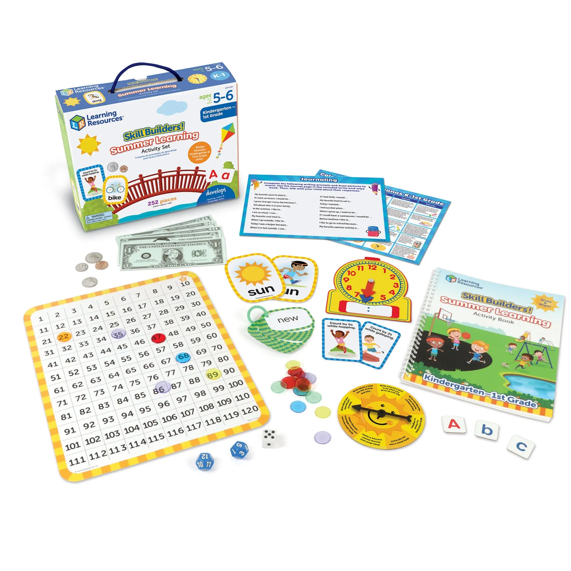 Learning Resources Skill Builders Summer Activity Kit - Transition from K to 1st