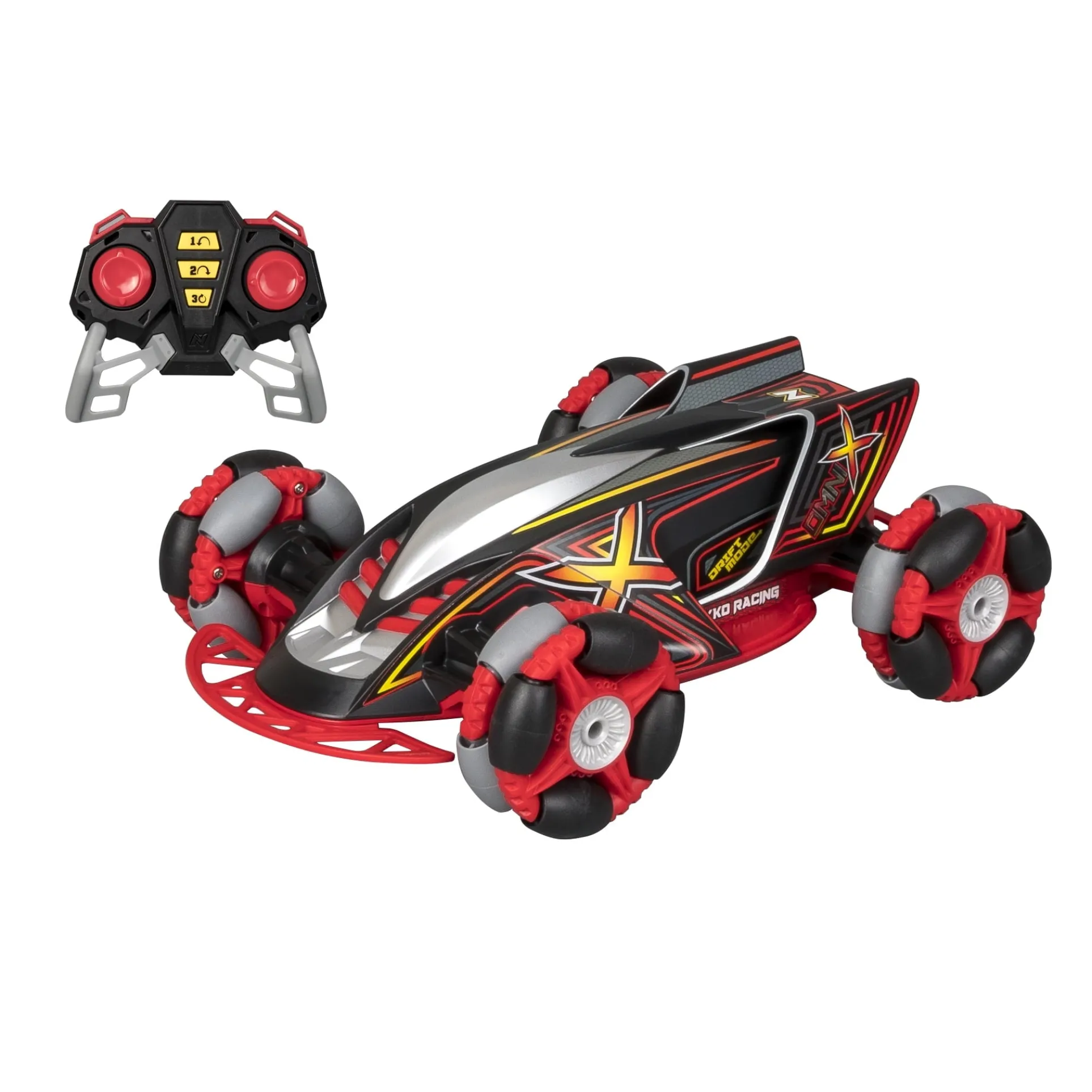 Nikko RC Omni X - Remote Control Drift Car - Black & Red