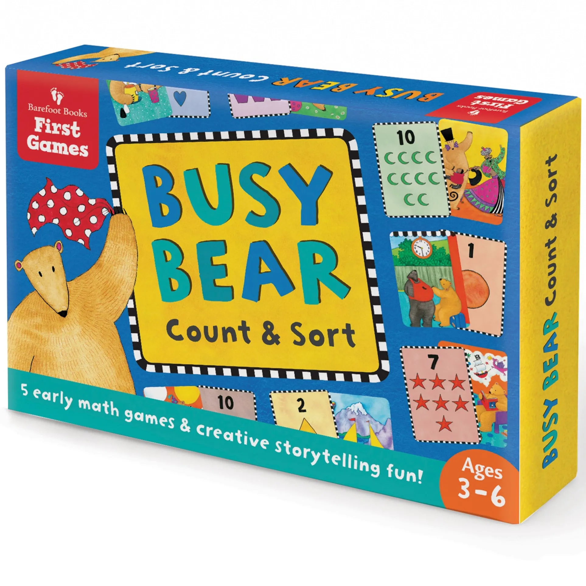 Barefoot Books Busy Bear Count & Sort Game - Educational Math Playset