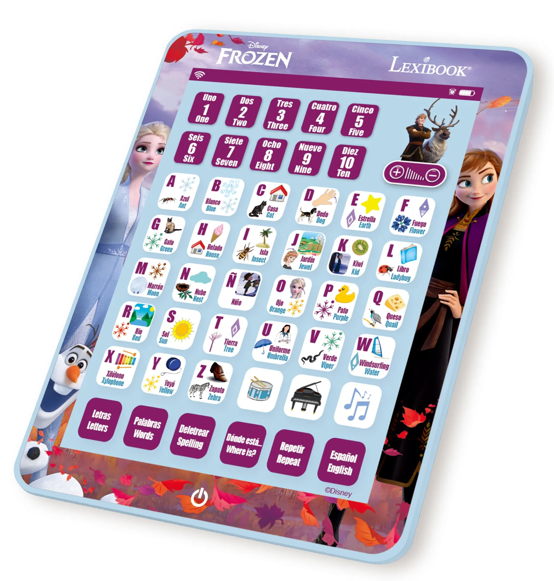 Disney Frozen Bilingual Educational Tablet for Kids Ages 3-8