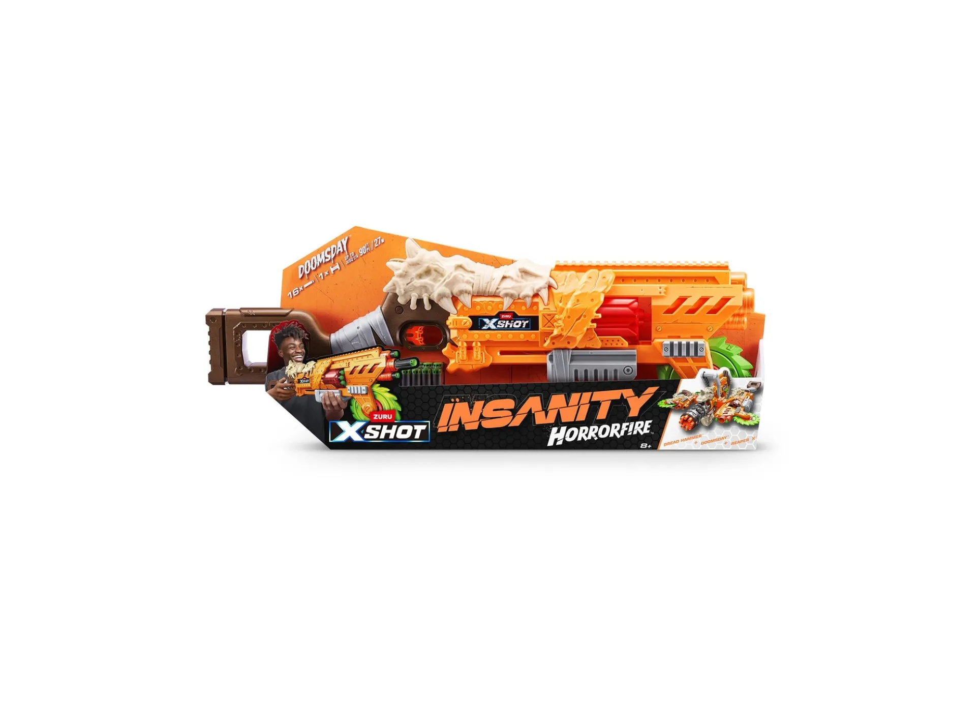 X-Shot Insanity Horrorfire Chainsaw with Spinning Saw Blade