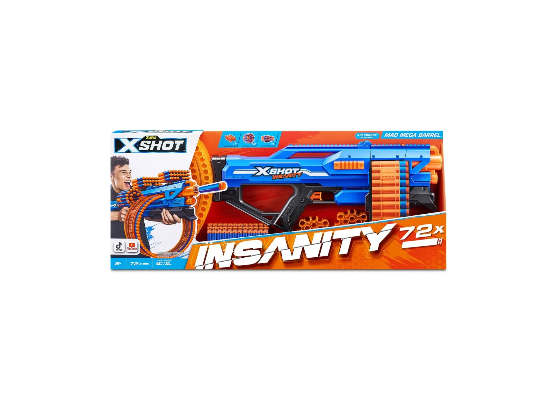 X-Shot Insanity Series 1 Mad Mega Barrel Blaster