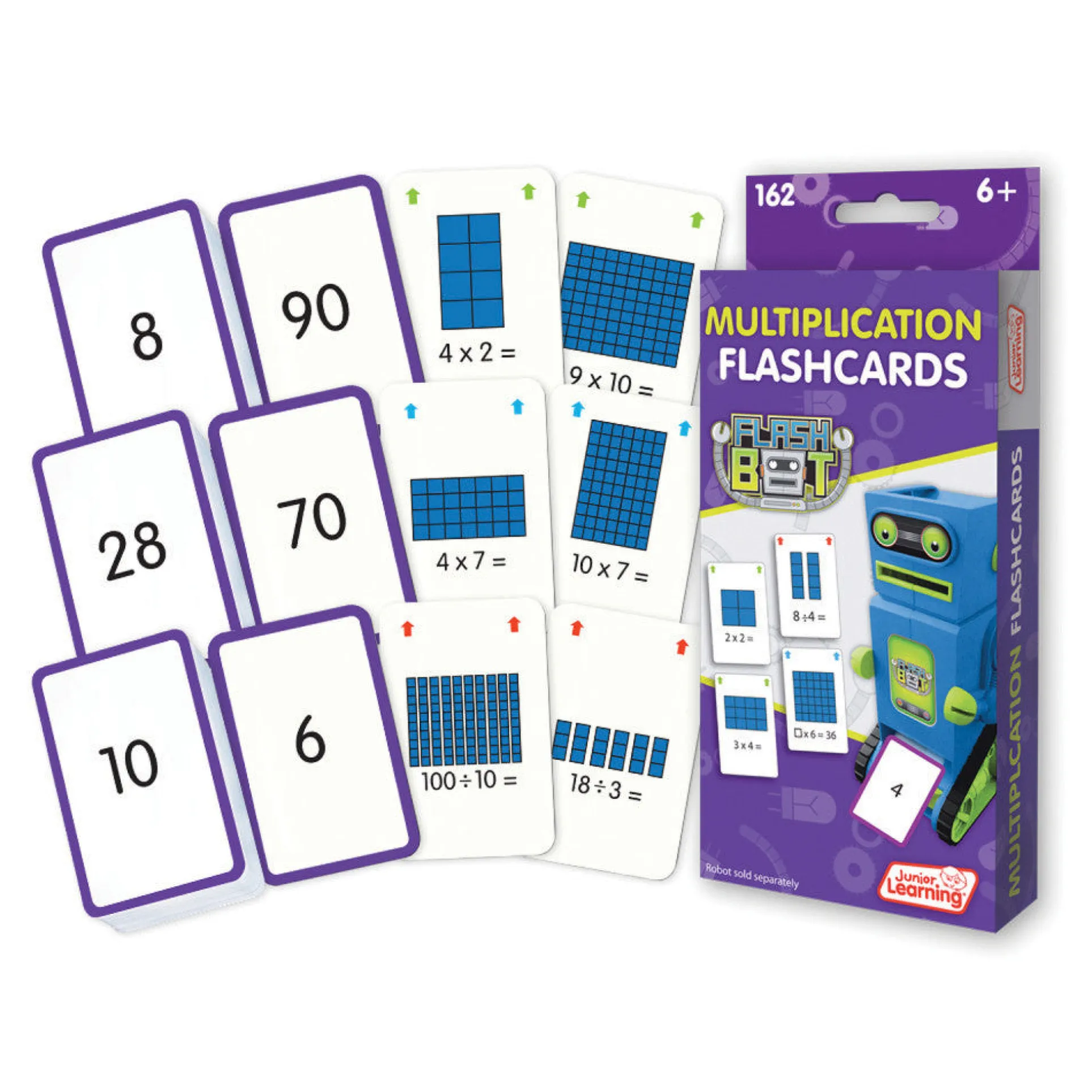 Junior Learning Multiplication Flashcards Set - Educational Math Game for Ages 5-6
