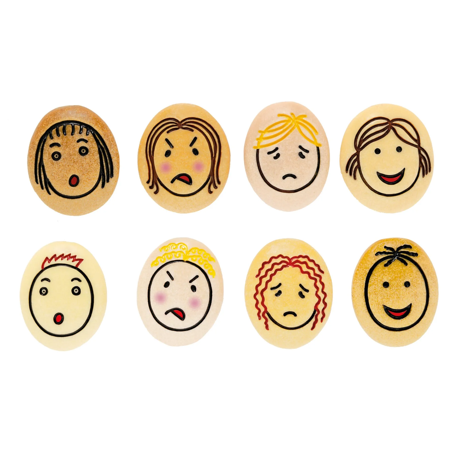 Yellow Door Jumbo Emotion Stones - Multi-Colored - Pack of 8