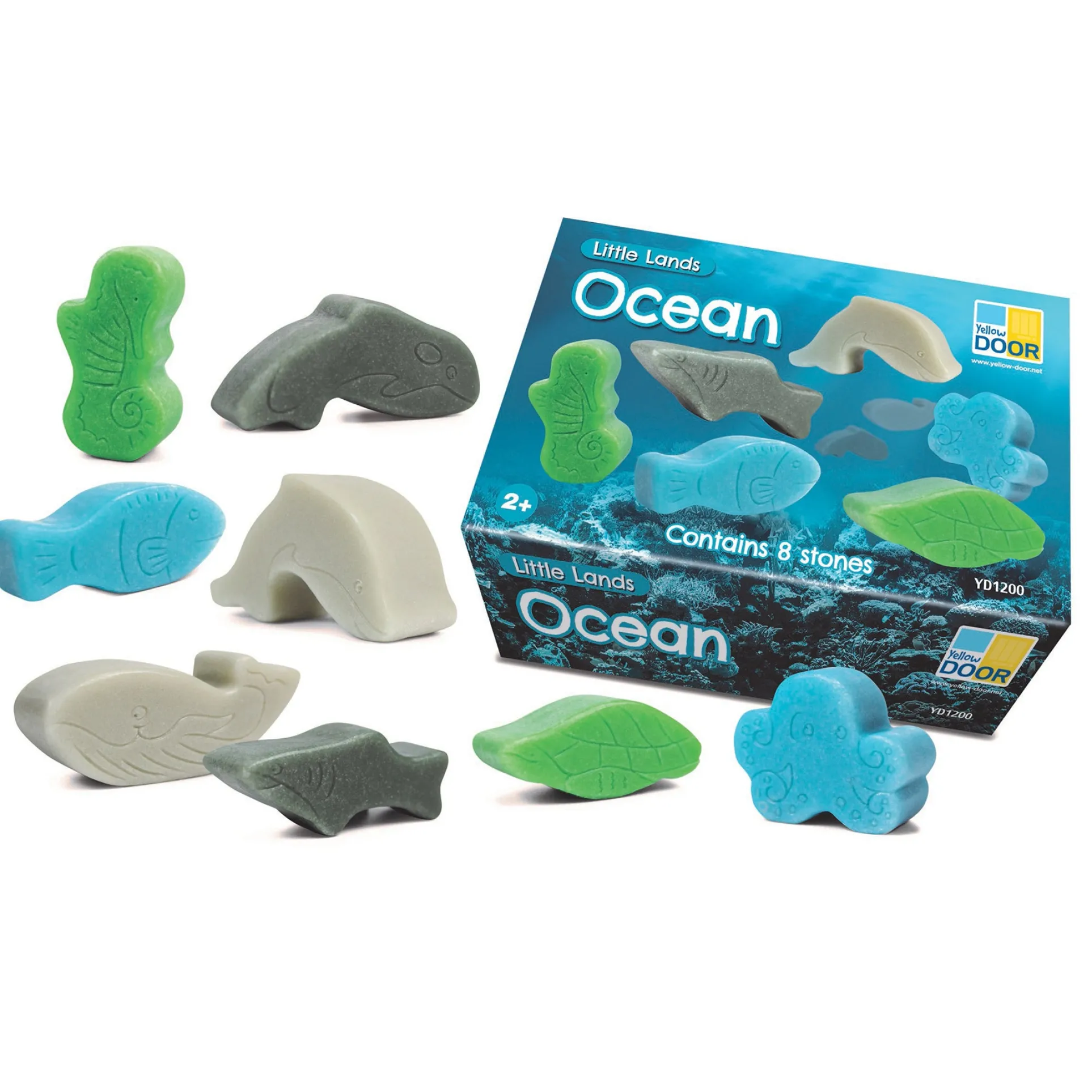 Yellow Door Little Lands Ocean Adventure ‚Äì Set of 8 Stone Figures