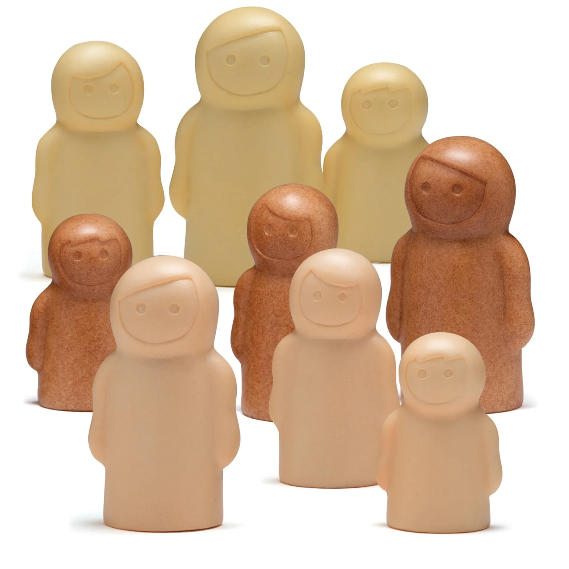 Yellow Door Little People Sensory Play Set ‚Äì 9 Stone Mix Figures