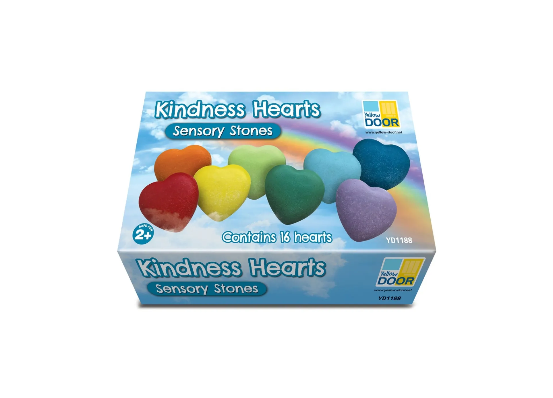 Yellow Door Multi-Color Kindness Heart Stones Set - Assorted Colors