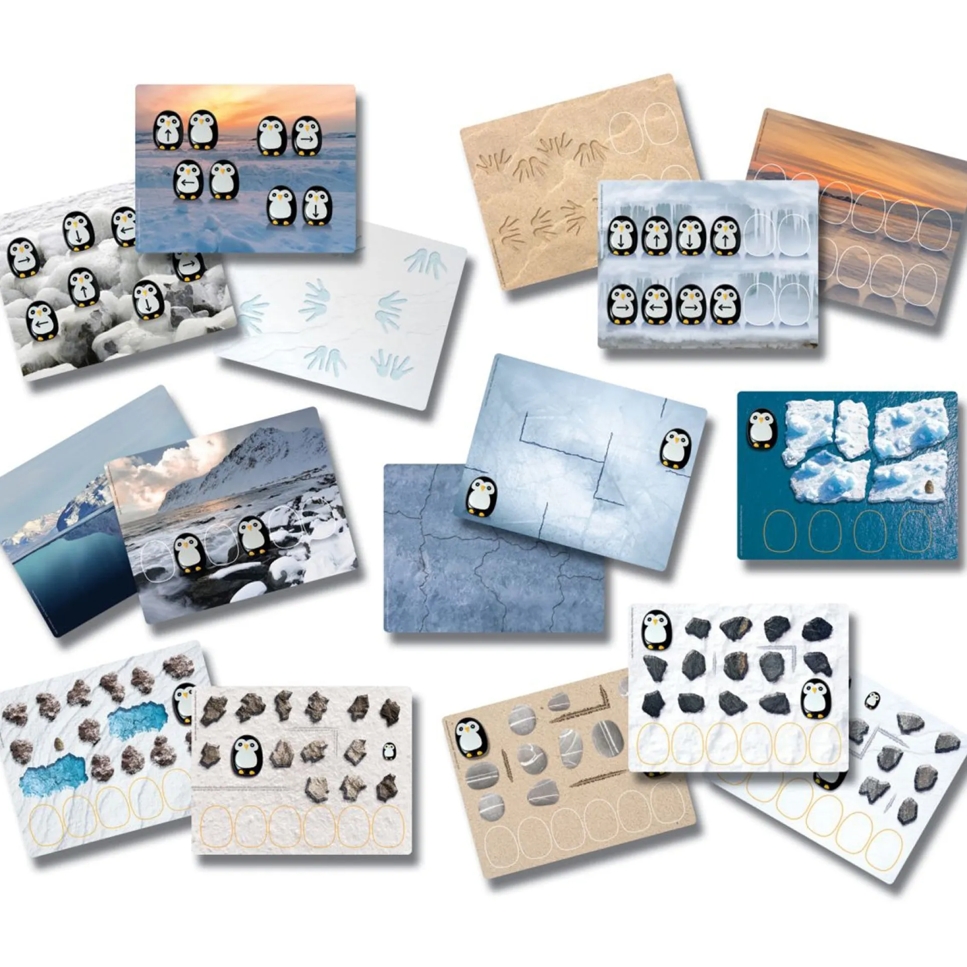 Yellow Door Pre-Coding Penguin Activity Cards - Set of 16 - Educational Toy