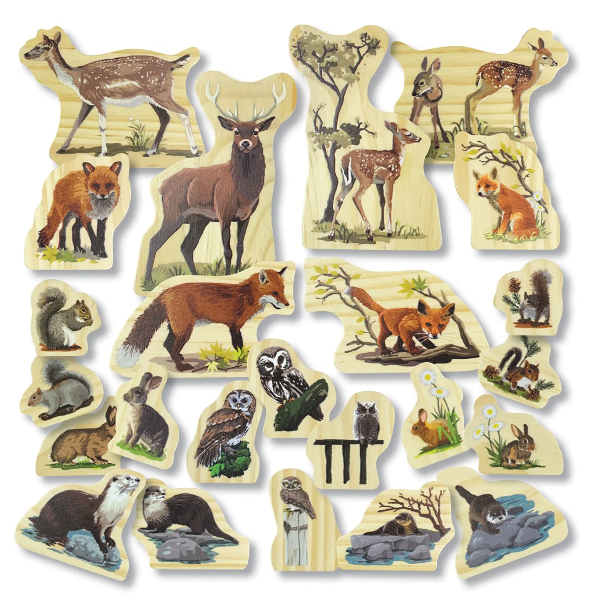 Yellow Door Woodland Animal Families – Enchanting Wooden Playset