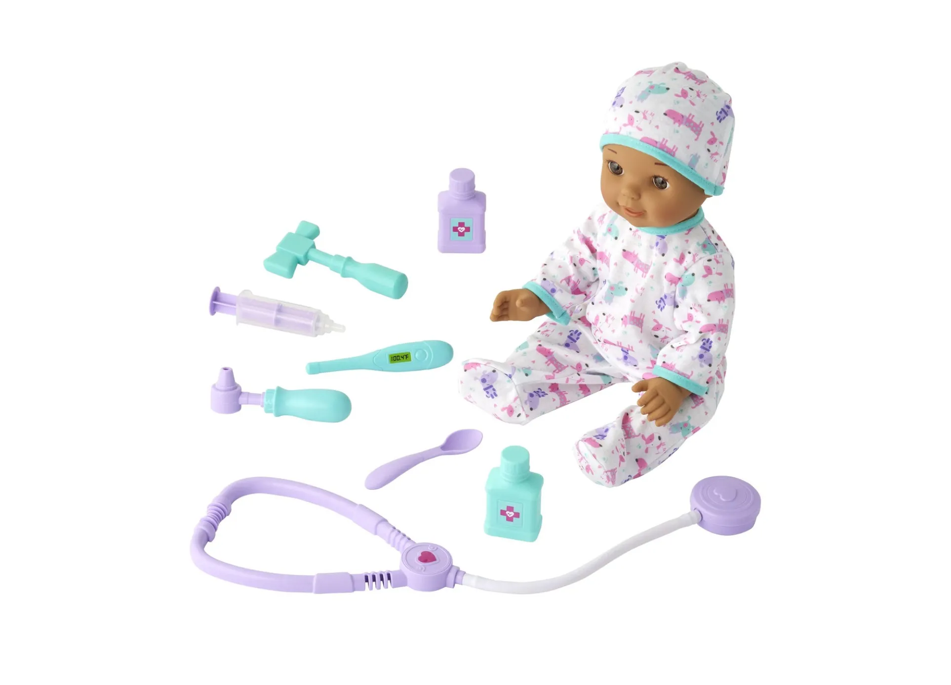 You & Me 14 inch Get Well Baby Doll with Medical Accessories