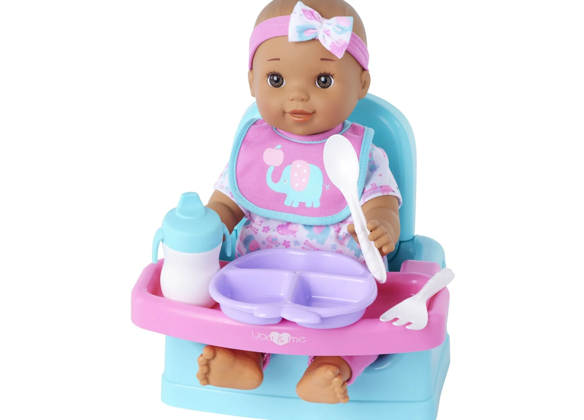 You & Me 14-inch Hungry Baby Doll with Feeding Accessories