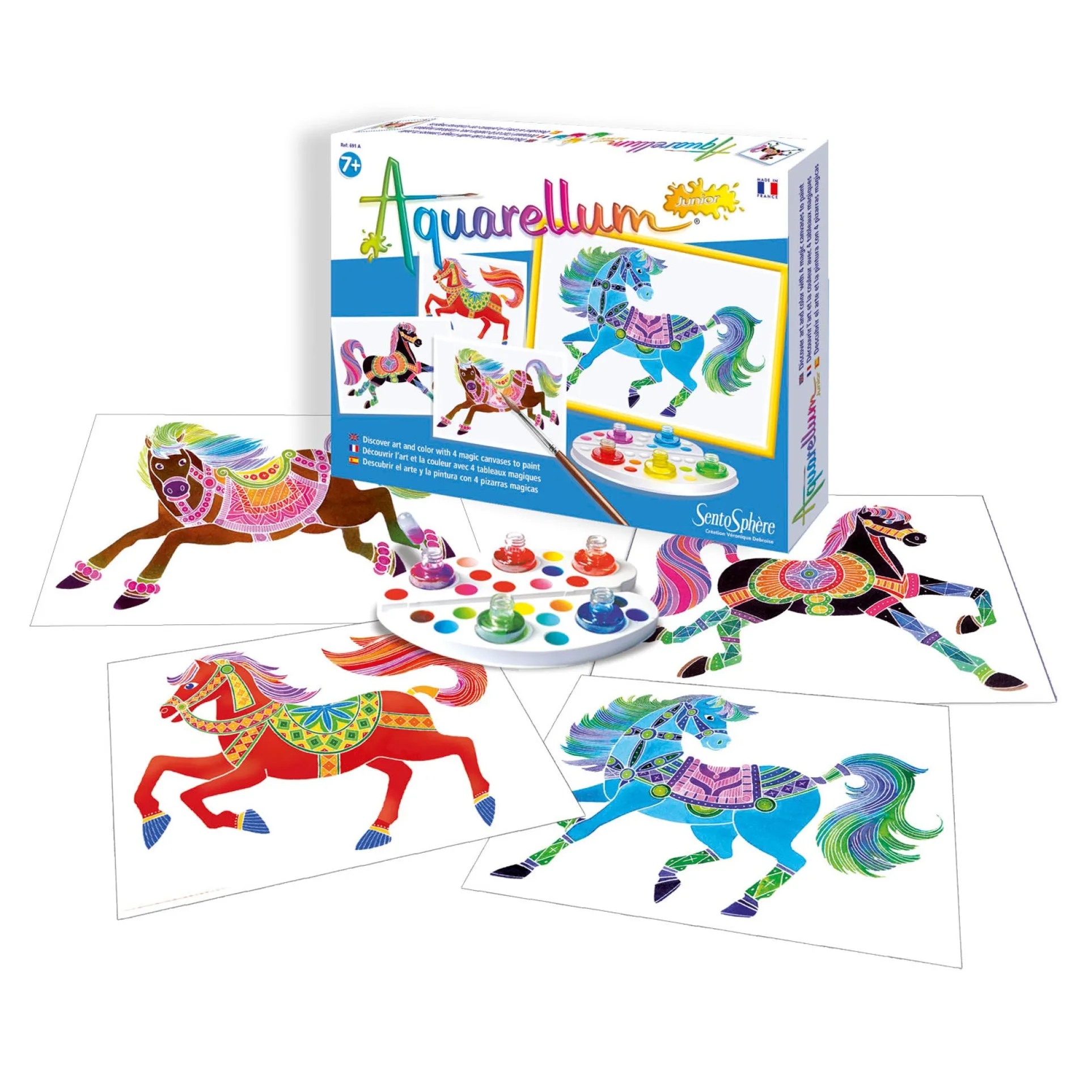 Aquarellum Junior Horses Watercolor Painting Kit