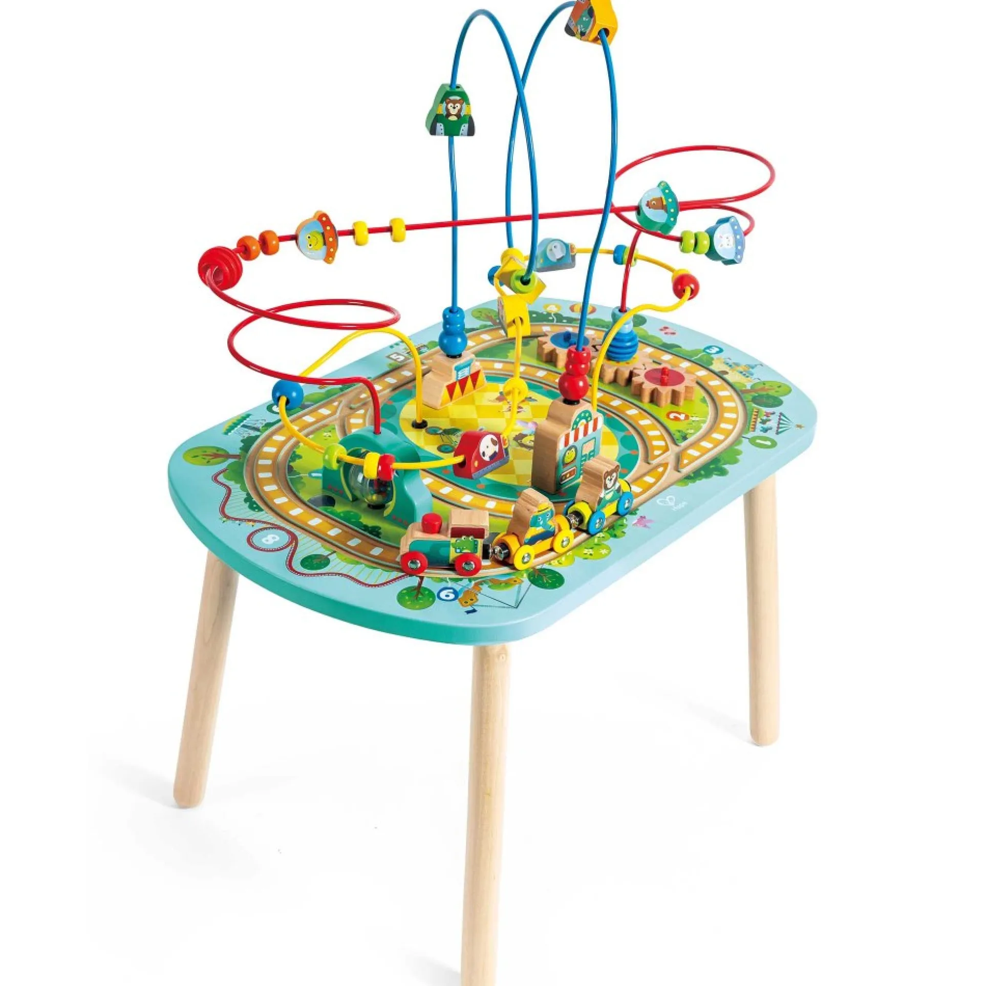 Hape Twisting Railway Maze Table - Amusement Park Adventure
