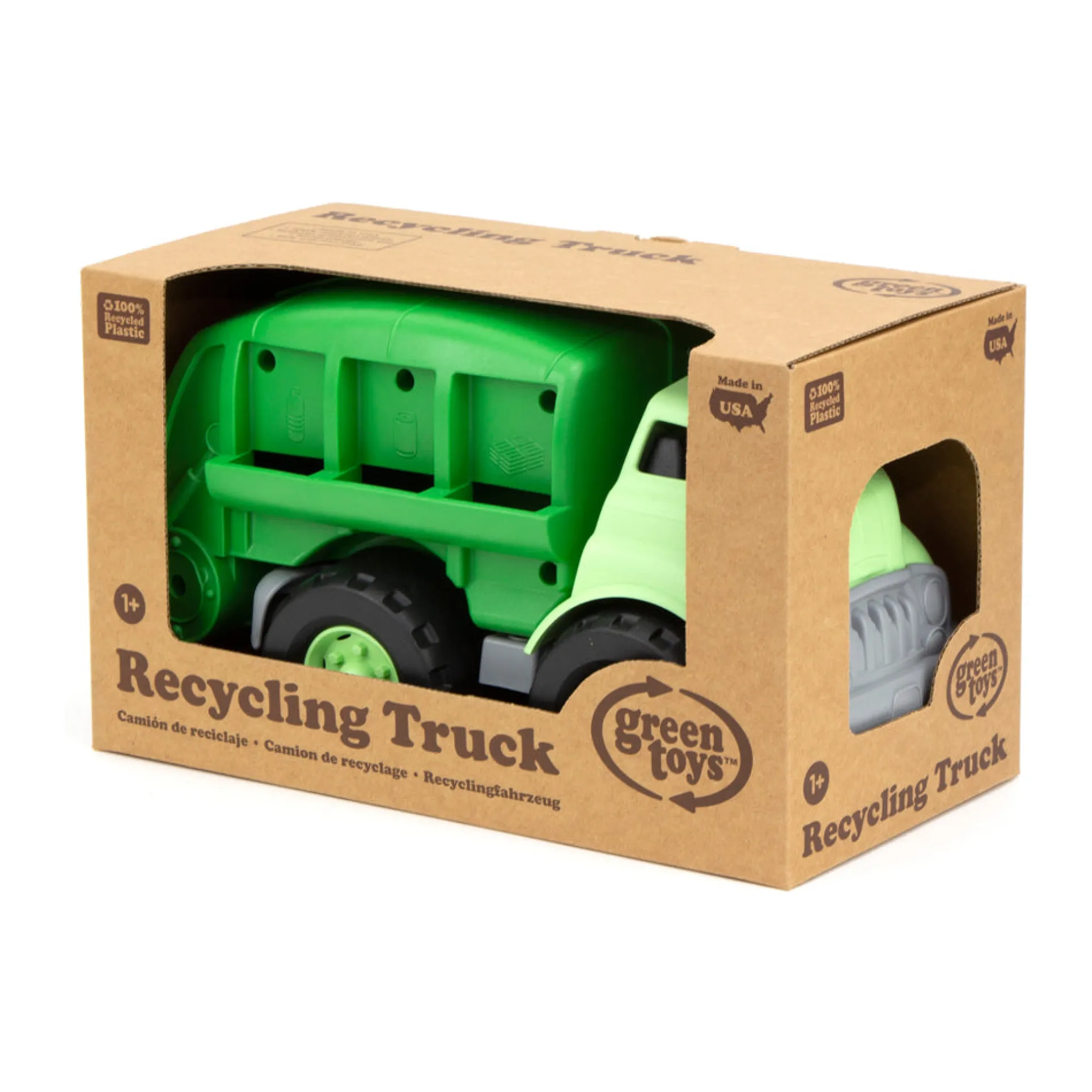 Green Toys Eco-Friendly Recycling Truck with Movable Bed